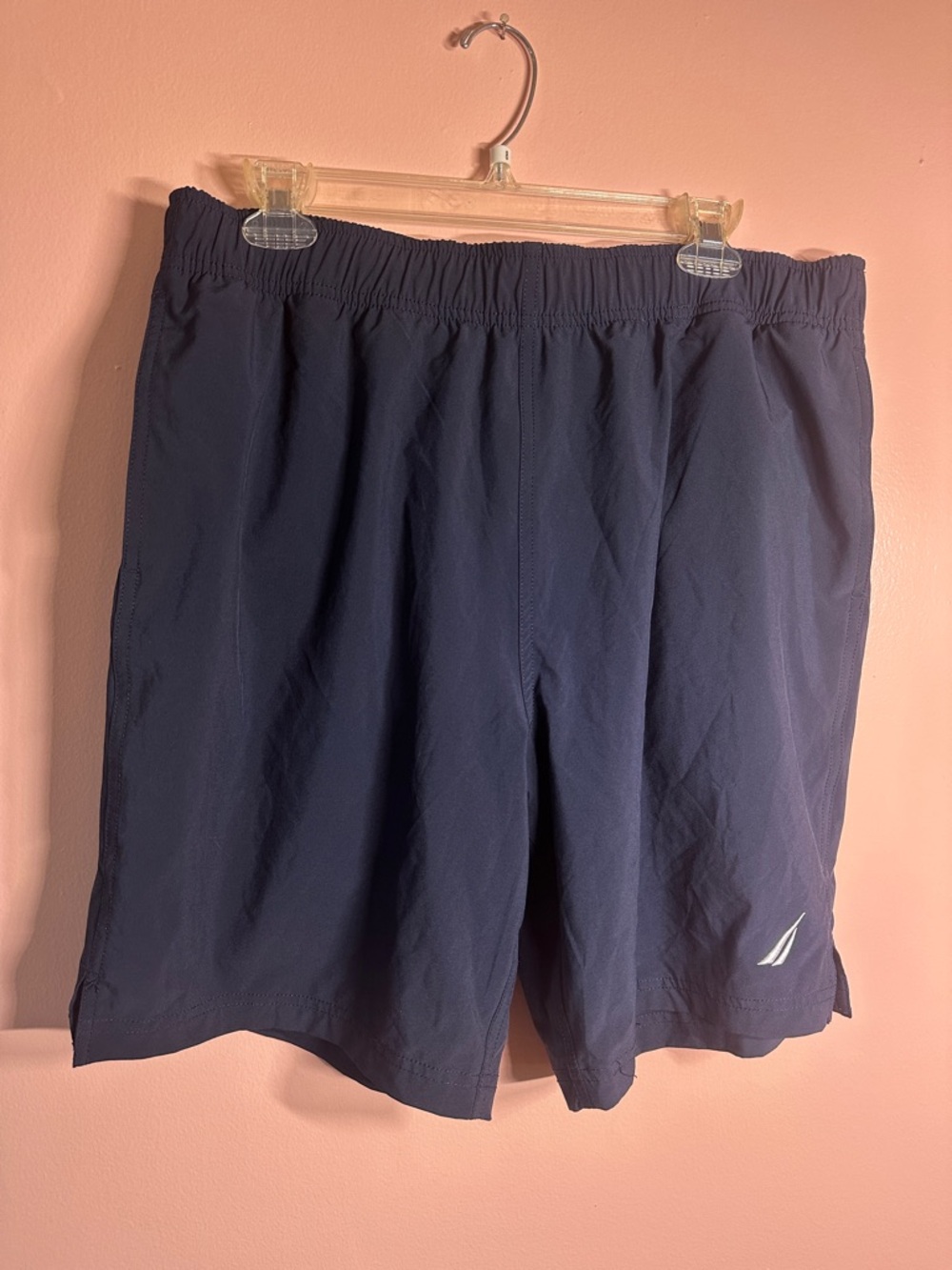 Nautica Navy Blue Men's Athletic Workout Gym Shorts